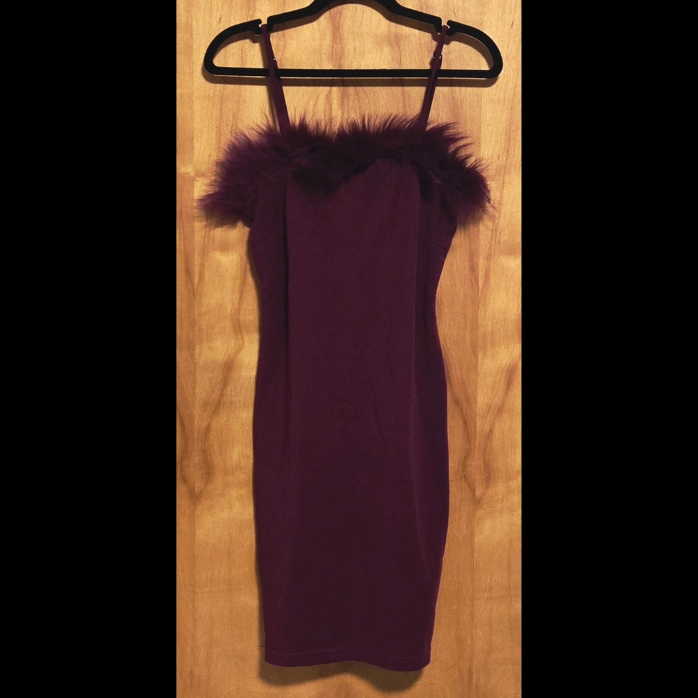 LU NYC PURPLE FASHION WOMEN DRESS